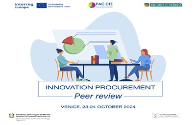 Appalti Innovativi: al via la Peer Review della Regione del Veneto nel quadro del Programma di cooperazione interregionale Interreg Europe